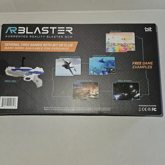 Augmented Reality Blaster Gun - White and Blue - Picture 1 of 2